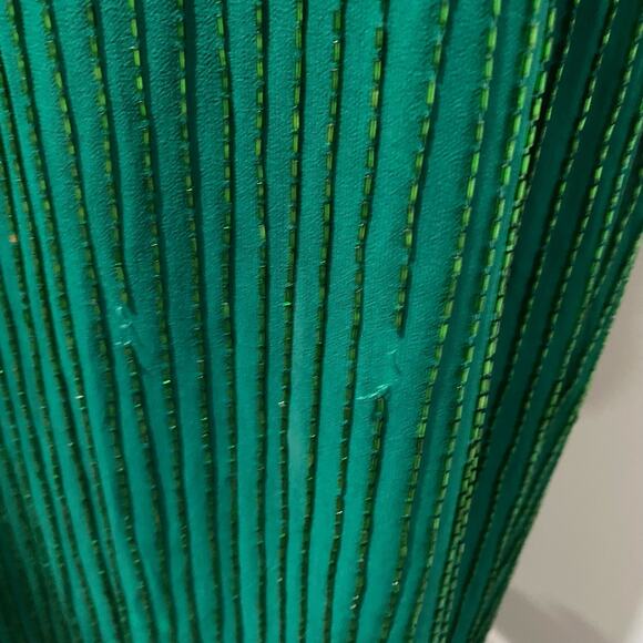 ZENITH Fashions Green and Silver Sequin Maxi Dress PLUS SIZE 3X Formal Gown - Picture 13 of 15